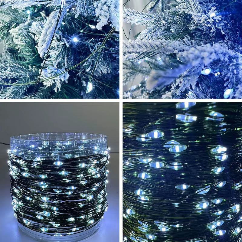 La meilleure lumière LED 5-30M Blanche Chaude, parfaite pour sublimer votre sapin de Noël 2025