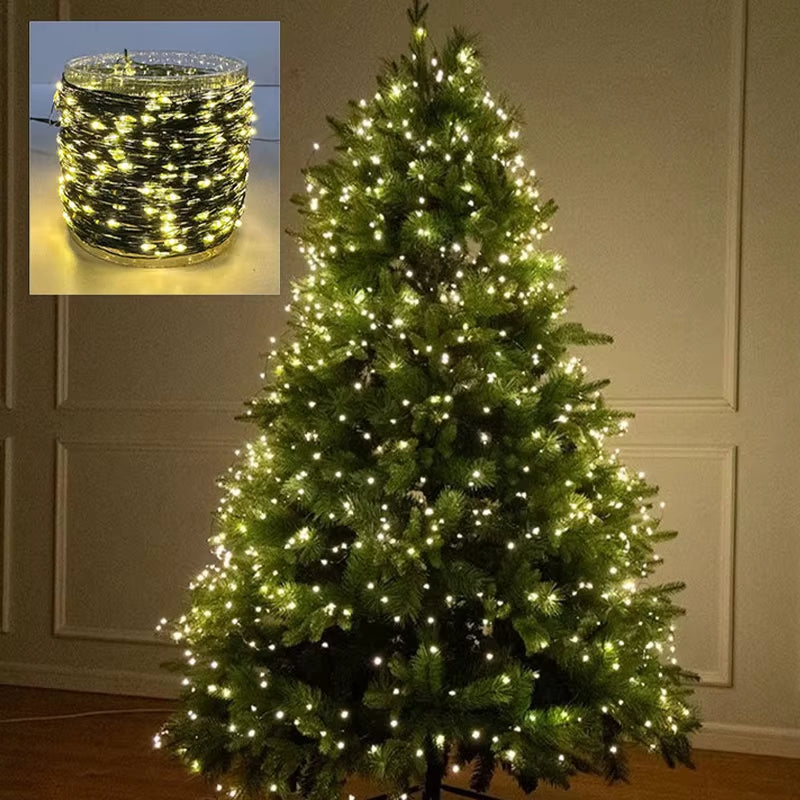 La meilleure lumière LED 5-30M Blanche Chaude, parfaite pour sublimer votre sapin de Noël 2025
